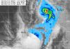 NASA analyzes rainfall rates Hurricane Lorena over Mexico, and Mario nearby