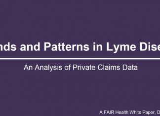 Lyme disease claim lines increased 117% from 2007 to 2018