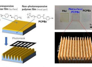 Surface deep: Light-responsive top layer of plastic film induces movement