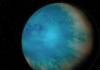 An extrasolar world covered in water?