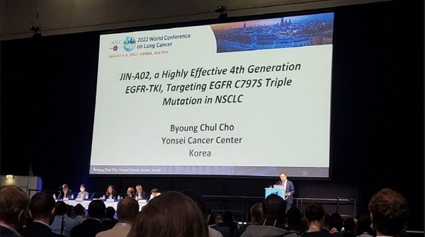 J INTS BIO, Oral presentation of Preclinical results of its Novel Oral 4th Generation EGFR TKI ‘JIN-A02’ at the 2022 World Conference on Lung Cancer in Vienna, Austria (IASLC 2022 WCLC)