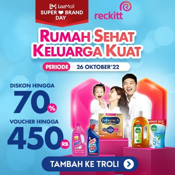 Health and Wellness Deals Galore this October with Reckitt Indonesia’s Lazada Super Brand Day