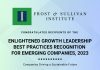 Frost and Sullivan Institute launches Enlightened Growth Leadership Awards, 2023 for Emerging Companies Dedicated to ‘Innovating to Zero’.