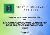 Frost and Sullivan Institute Honors Sustainability and Growth Trailblazers with Enlightened Growth Leadership Awards, 2023