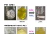 Exclusive chemical recycling of PET from cloth waste and plastic waste mixtures