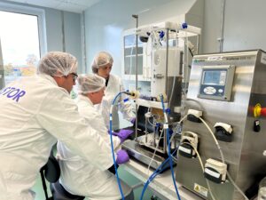 Cellevat3d Nanofiber Microcarrier Scaleup Demonstrated at Testa Center