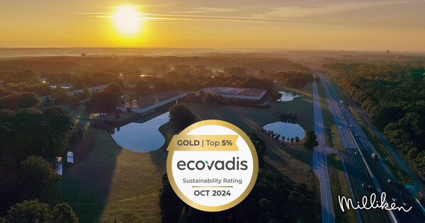 Milliken & Company Receives 2024 EcoVadis Gold Rating