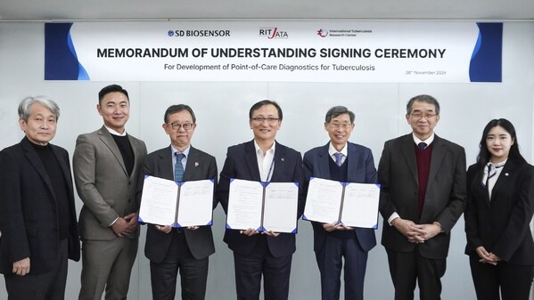 SD Biosensor Signs Tripartite MOU for R&D of New Products for Extensively Drug-Resistant Tuberculosis with Japan’s RIT/JATA and Korea’s International Tuberculosis Research Center