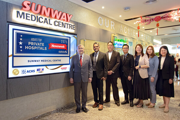 Sunway Medical Centre named in the inaugural Newsweek’s Asia’s Top Private Hospitals 2025 ranking