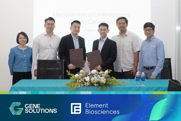 GENE SOLUTIONS AND ELEMENT BIOSCIENCES ENTER STRATEGIC COLLABORATION TO ADVANCE NEXT-GENERATION SEQUENCING (NGS) TECHNOLOGY GLOBALLY