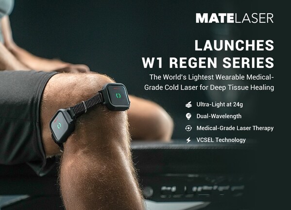MATELASER Launches W1 REGEN Series — The World’s Lightest Wearable Medical-Grade Cold Laser for Deep Tissue Healing