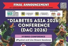 Kuching to Host Asia’s Leading Diabetes Experts at “Diabetes Asia 2026” Conference (DAC 2026)