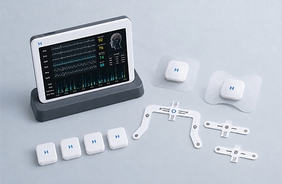 HoneyNaps Develops Next-Generation Wireless PSG system Using Four Skin Patches